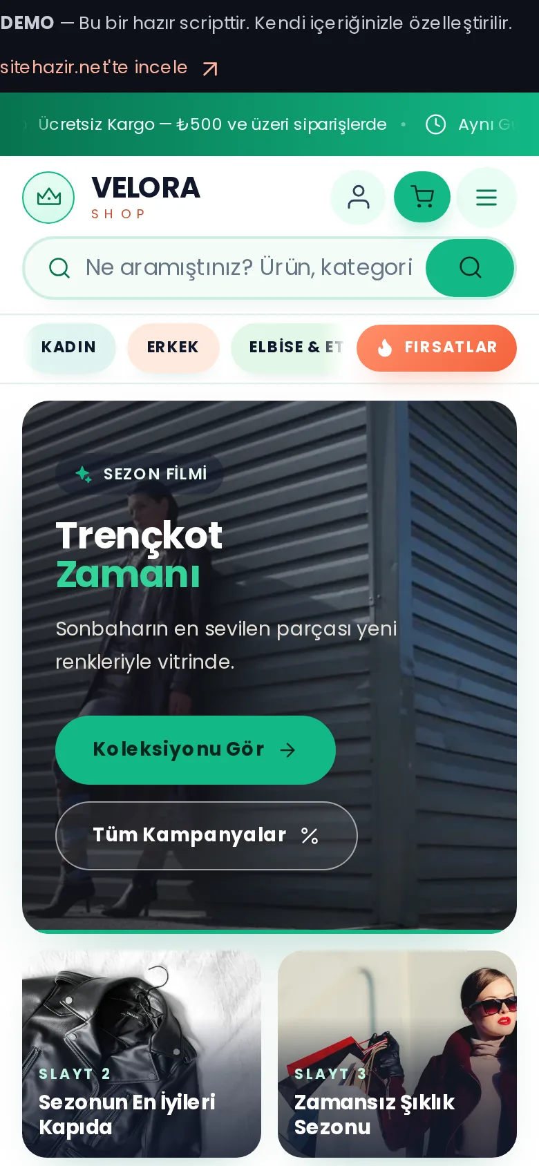 Mobil görünüm